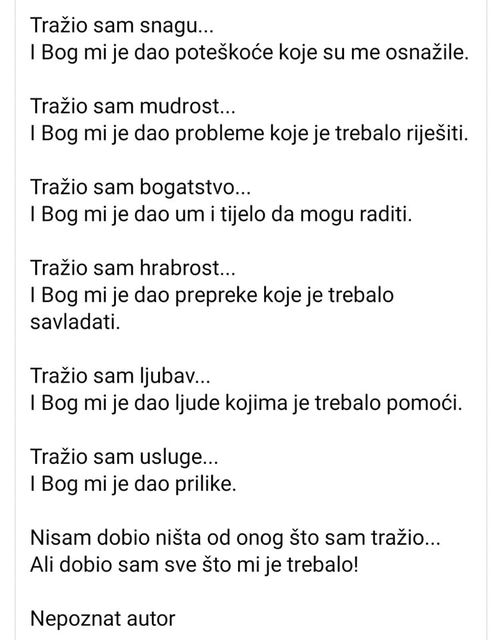 Tražio sam